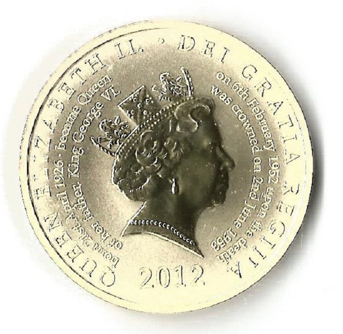 Medal GBR 2012 OG London bronze 40mm diameter 27 g reverse