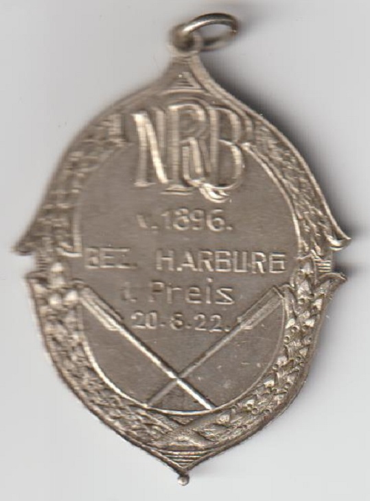 Medal GER 1922 Harburg Regatta organized by Norddeutscher Rudererbund vonn 1896