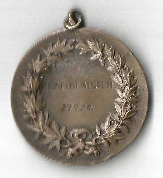 Medal GER 1924 Regatta Hamburg reverse