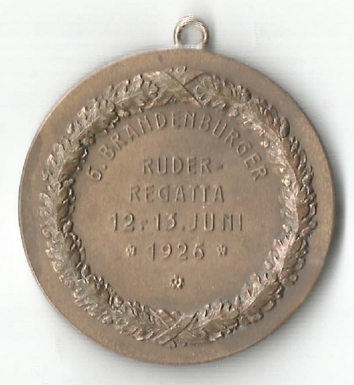 Medal GER 1926 Brandenburger Ruder Regatta reverse