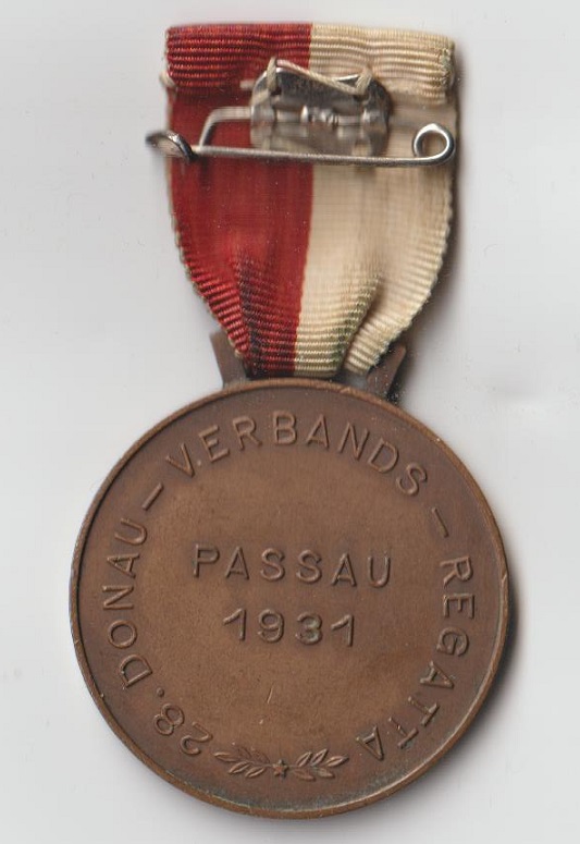 Medal GER 1931 Passau Regatta reverse