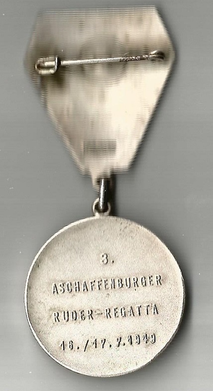 Medal GER 1949 Aschaffenburg regatta reverse