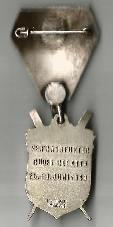 Medal GER 1949 Frankfurt regatta reverse