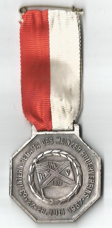 Medal GER 1957 Mainz International regatta