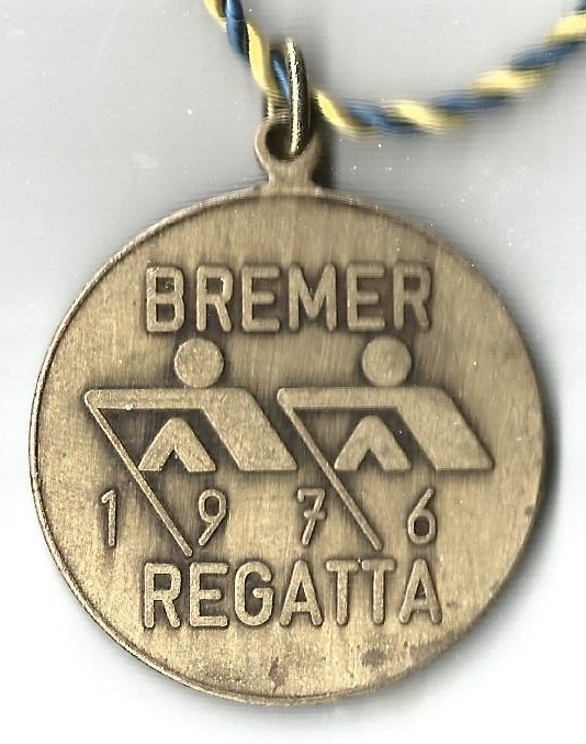 Medal GER 1976 Bremer Regatta Olympic pictogram No. 3