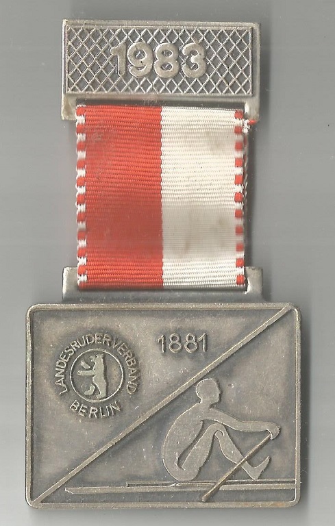 Medal GER 1983 Berliner Regatta Hohenzollernkanal