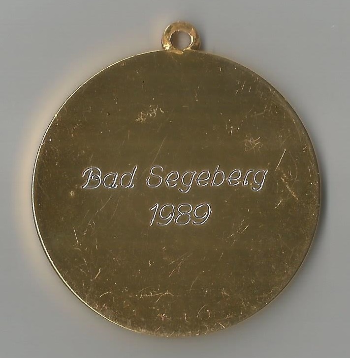 Medal GER 1989 Regatta Bad Segeberg reverse