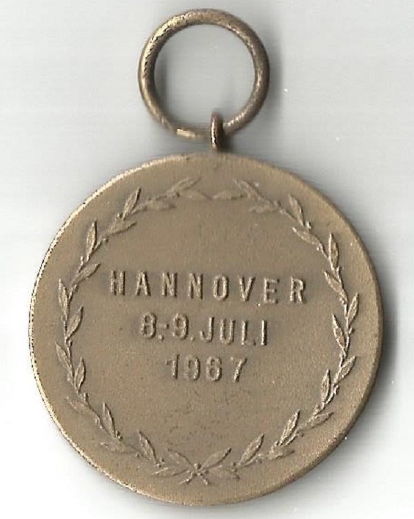 Medal GER Hannover Regatta 1967 reverse