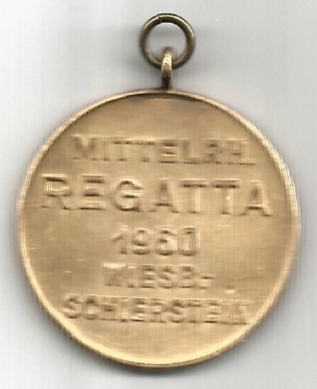 Medal GER Wiesbaden Schierstein Regatta 1960 reverse
