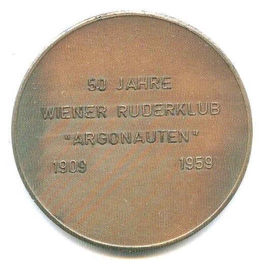 Medal AUT 1959 50th anniversary Wiener RC Argonauten 1909 1959
