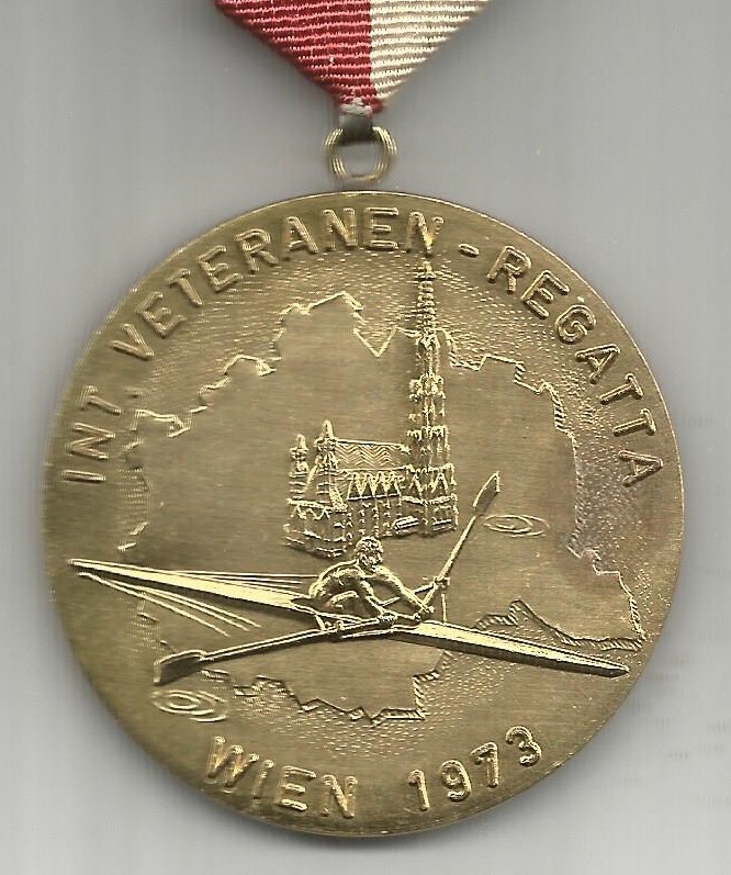 Medal AUT 1973 international Veterans Masters regatta Vienna 