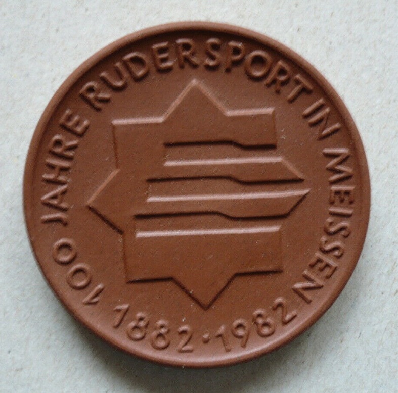 Medal GDR 1982 100 years ROWING in Meissen