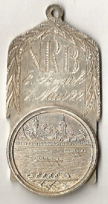 Medal GER 1922 Norddeutscher Ruderer Bund Hamburg