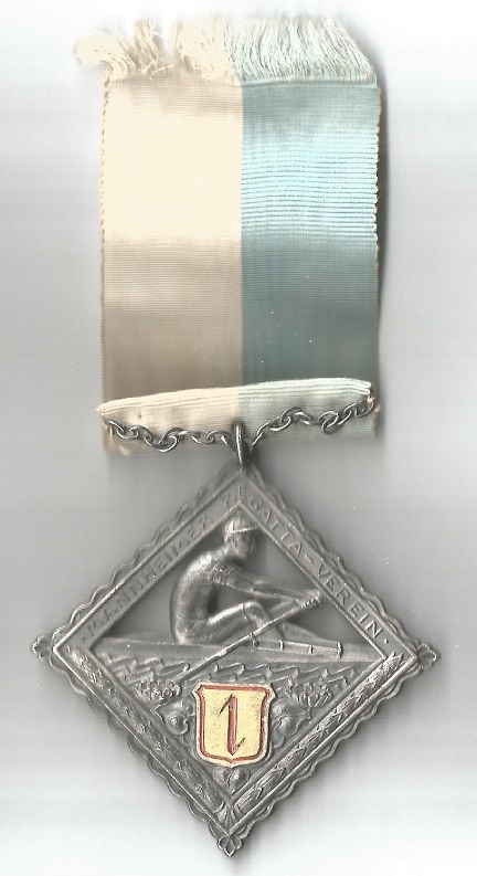 Medal GER 1928 Mannheimer Regatta Verein 45th Oberrheinische Regatta Jubilee Regatta Ludwigshafener RV