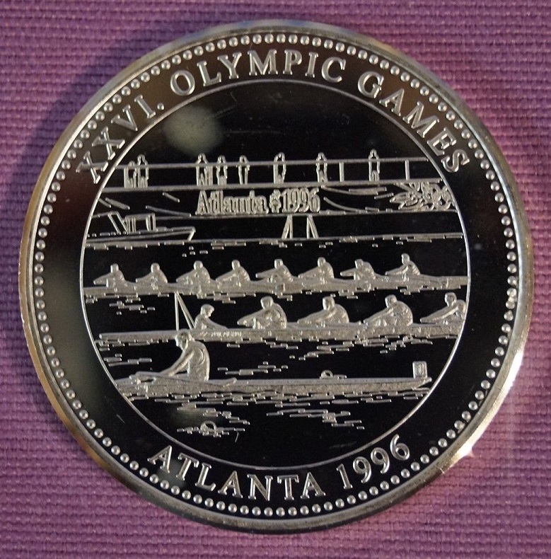 Medal USA 1996 OG Atlanta 22 g silver 999 PP
