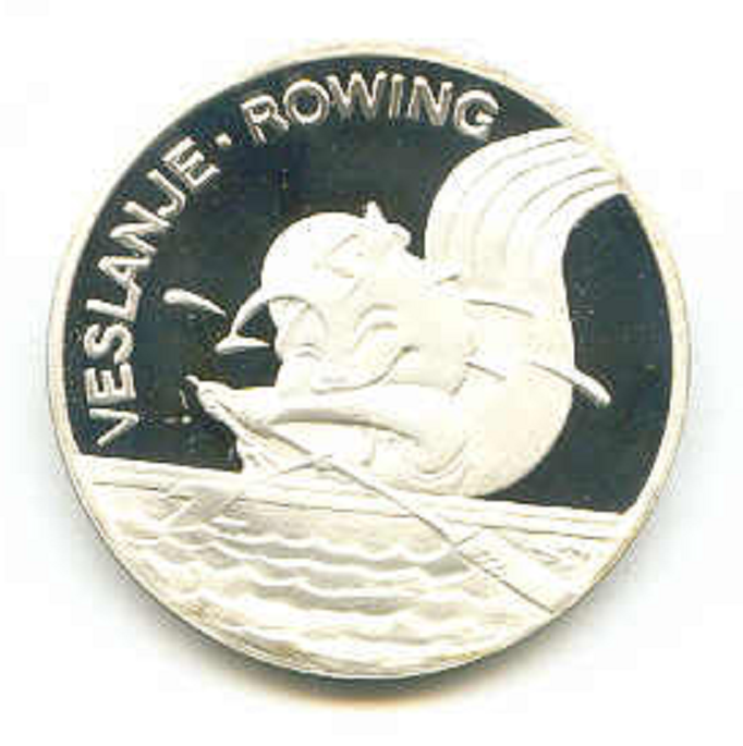 Medal YUG 1987 University Games Zagreb Mascot Silver 925 PP