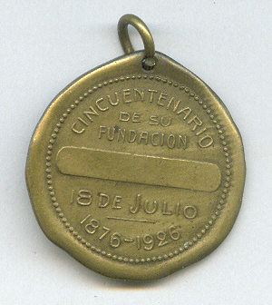 medal arg 1926 club de regatas la marina buenos aires 50th anniversary reverse