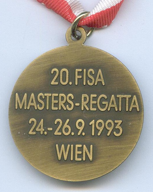 medal aut 1993 20th fisa masters regatta vienna reverse