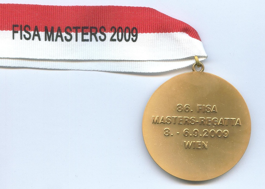 medal aut 2009 fisa masters regatta vienna reverse