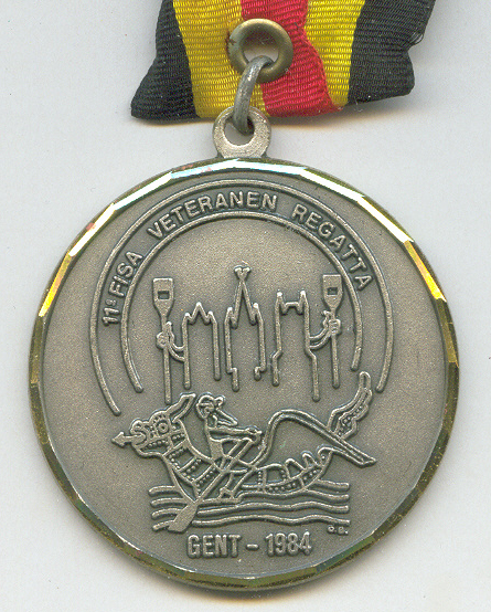 medal bel 1984 fisa veterans regatta ghent