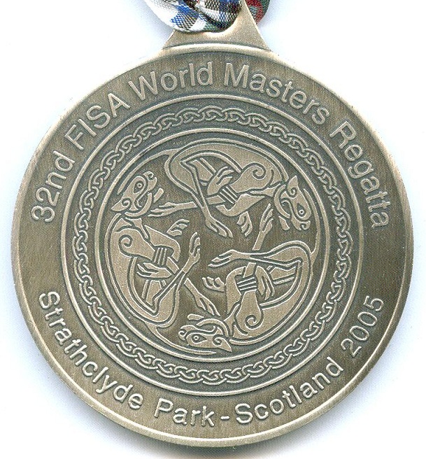 medal gbr 2005 32nd fisa masters regatta glasgow strathclyde park front