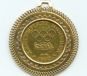 medal ger 1972 og munich gold 535 xx. olympiade muenchen 1972 reverse