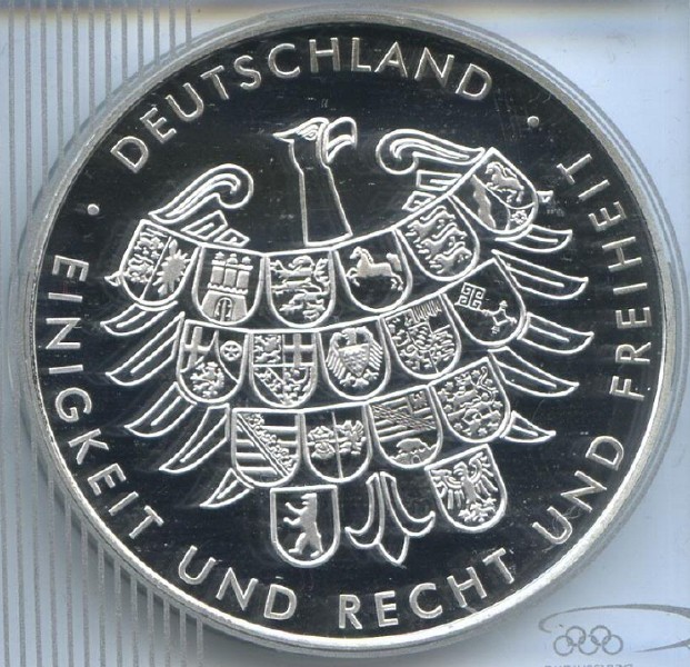 medal ger 2008 og beijing der deutschland 8 in peking pp copper silver plated 20 g reverse