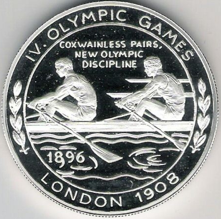 medal og london 1908 coxless pairs new olympic dicipline