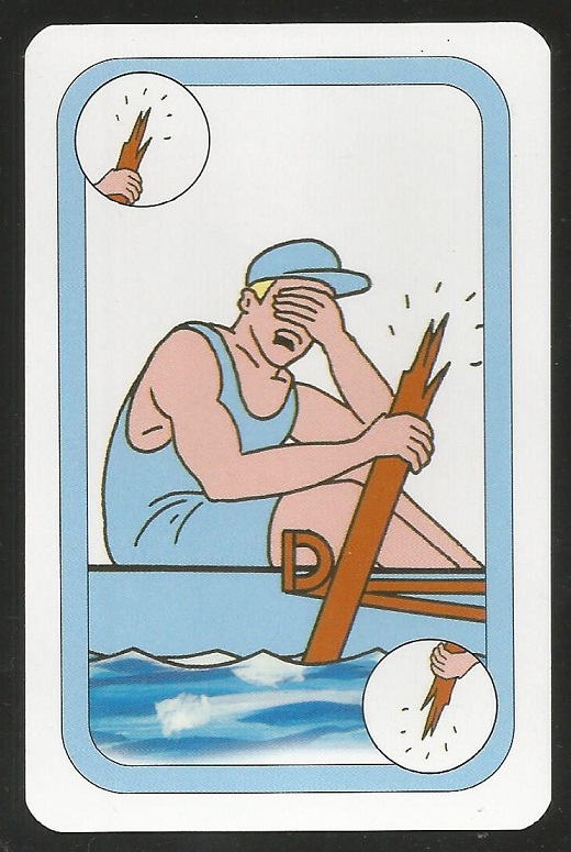 CC AUT 1997 card game Oxford Cambridge Boat Race Cambridge broken oar