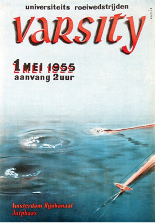 Magnet NED Varsity regatta Amsterdam 1955 image on magnet