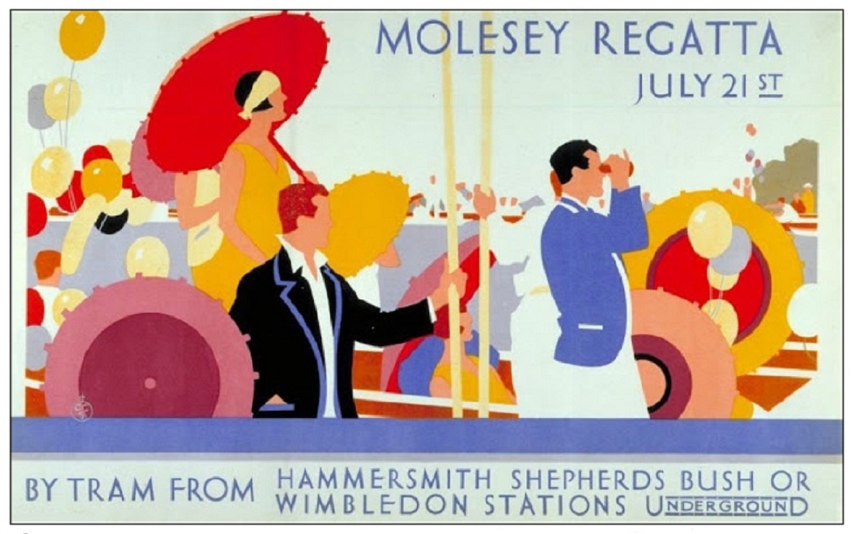 Poster GBR UNDERGROUND Molesey Regatta image on magnet