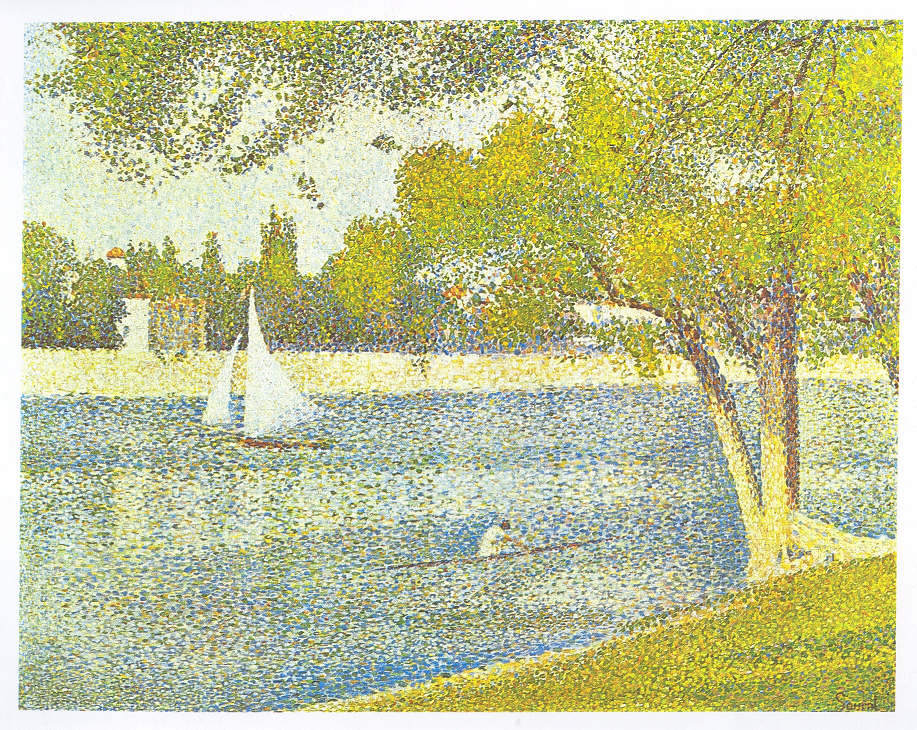 Painting FRA Georges Seurat The Seine at the Isle of Grande Jatte in the spring 1887 