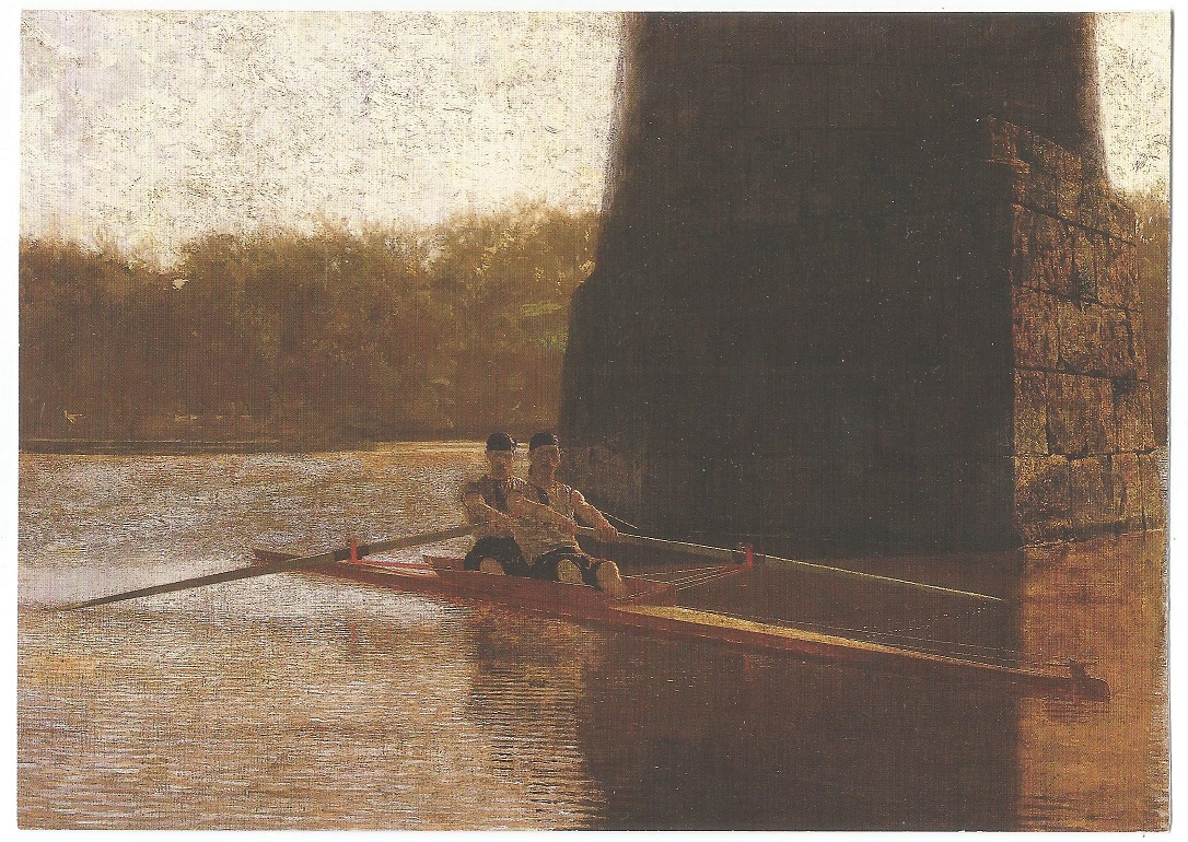 painting usa the pair oared shell 1872 by thomas eakins 1844 1916