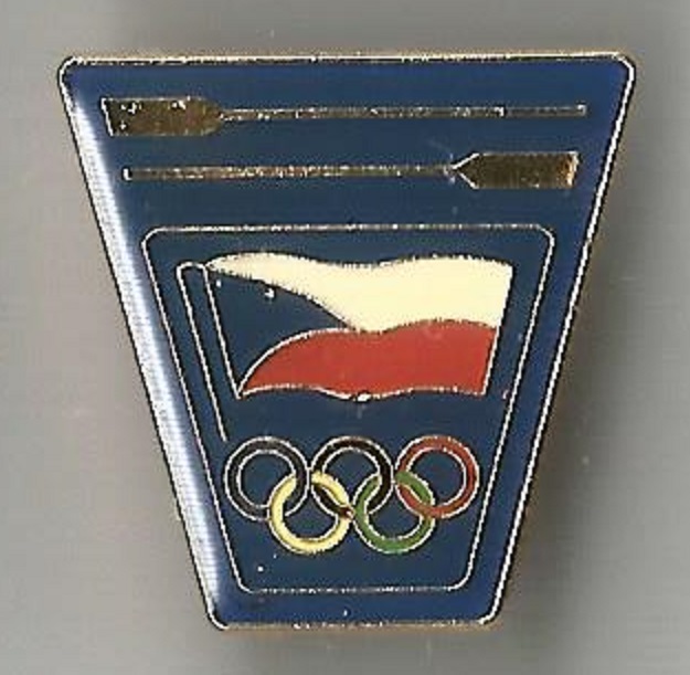Pin CZE with Olympic Rings