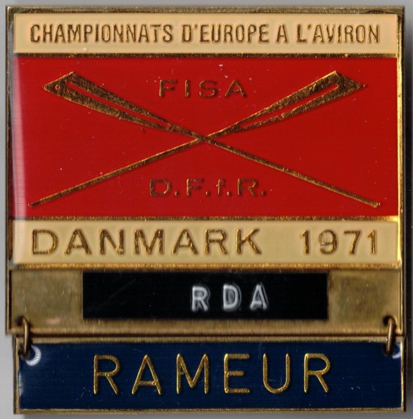 Badge DEN ERC Klagenfurt 1969 competitor GDR II