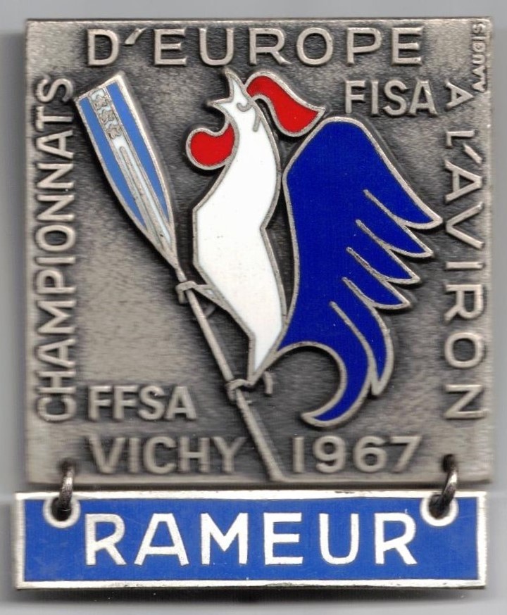 Badge FRA ERC Vichy 1967 competitor II