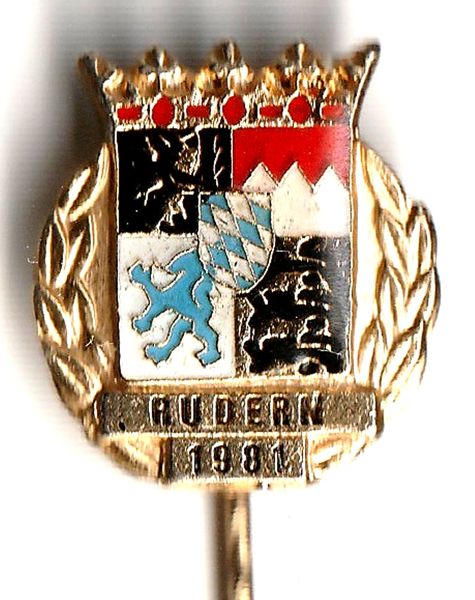 Pin GER Bayrischer Landes Sportverband Bayern Rudern 1981