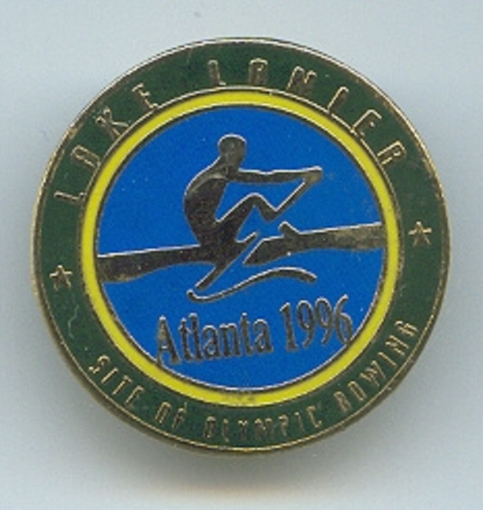 Pin USA 1996 OG Atlanta Lake Lanier Site of Olympic Rowing Olympic pictogram No. 9