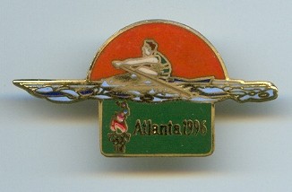 pin usa 1996 og atlanta 1x with orange halfcircle in background