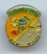 pin usa 1996 og atlanta mascot izzy rowing small round size