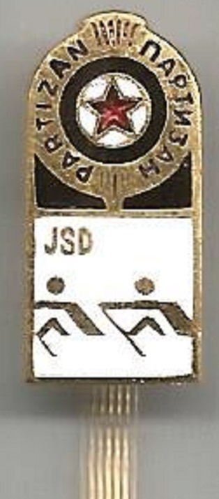 Pin YUG JSD with Olympic pictogram No. 3