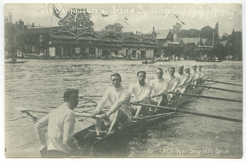 pc bel 1907 sn rcn ghent 8 winner of the grand challenge cup at henley regatta 1907 undivided back