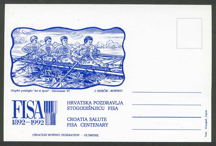 pc cro 1992 fisa centenary blue drawing of 4x 