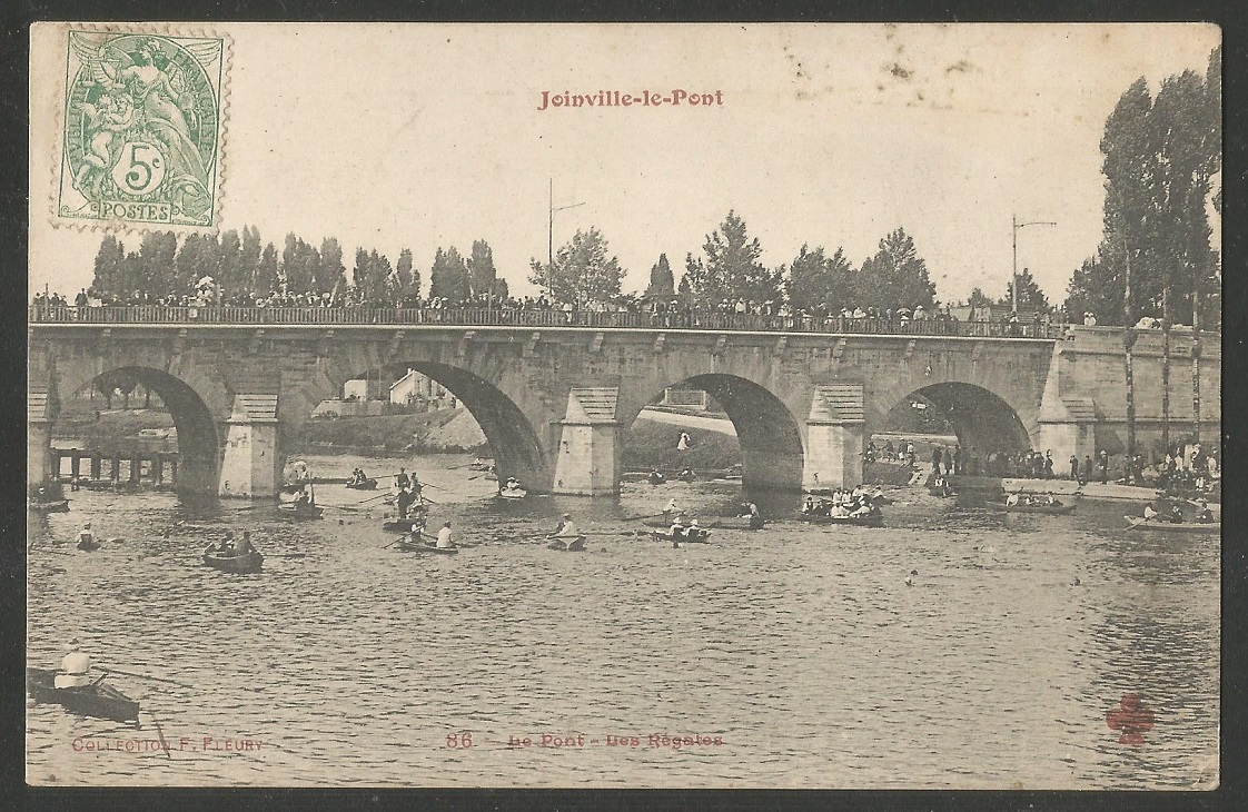 PC FRA Joinville le Pont Regatta date written on the back 1907 March 10th