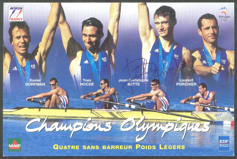pc fra 2000 og sydney lm4 olympic champions xavier dorfman yves hocd jean christophe bette laurent porchier fra