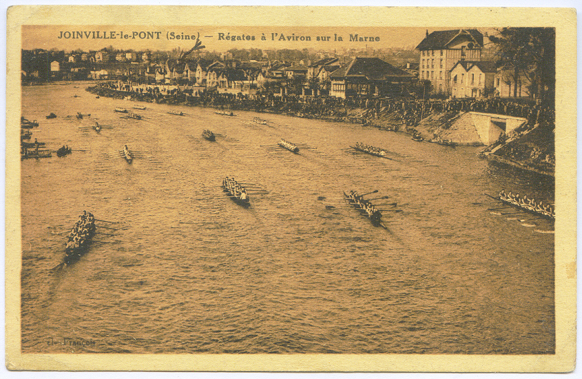 pc fra joinville regatta on the marne river pu 1938