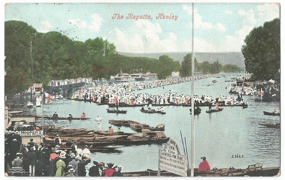 PC GBR Henley Regatta PU 1908 July 30th day before the Olympic rowing finals