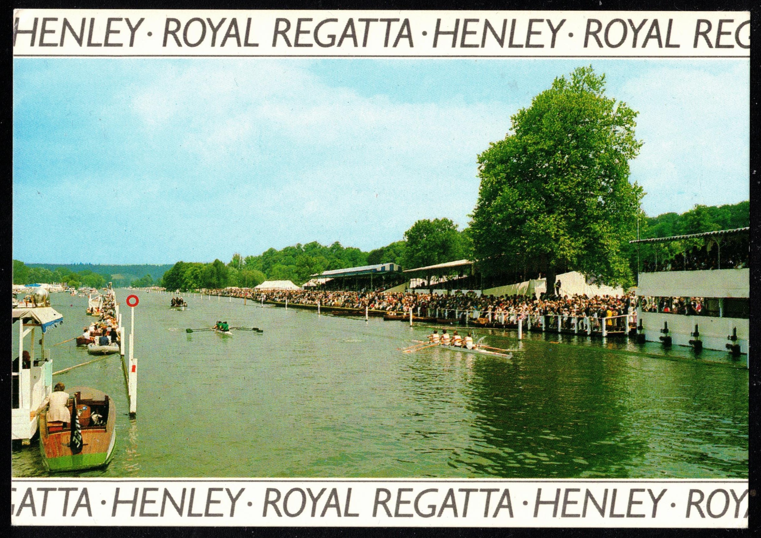 PC GBR Henley Royal Regatta M4 race approaching the the finish line