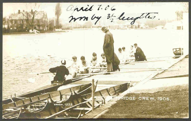 pc gbr 1906 the cambridge crew with composition of crew written on the back 