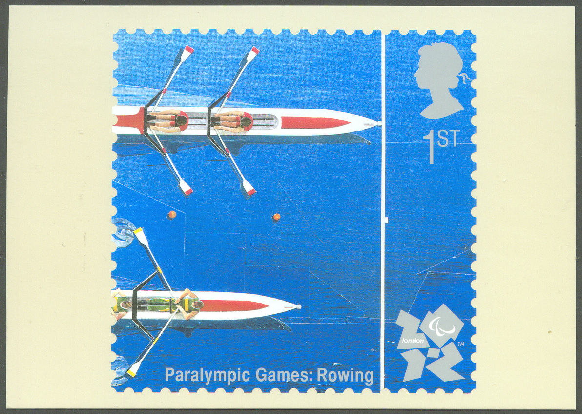 pc gbr 2010 depicting stamp gbr paralympic games rowing issued july 27th ii 